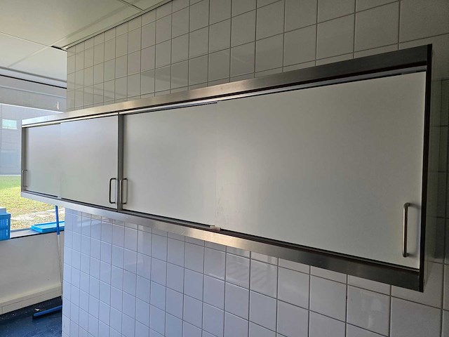 Trespa/rvs wandkast - afbeelding 1 van  5