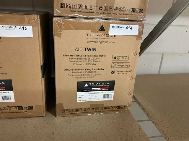 Triangle aio twin black 2-delige speakerset - afbeelding 3 van  4