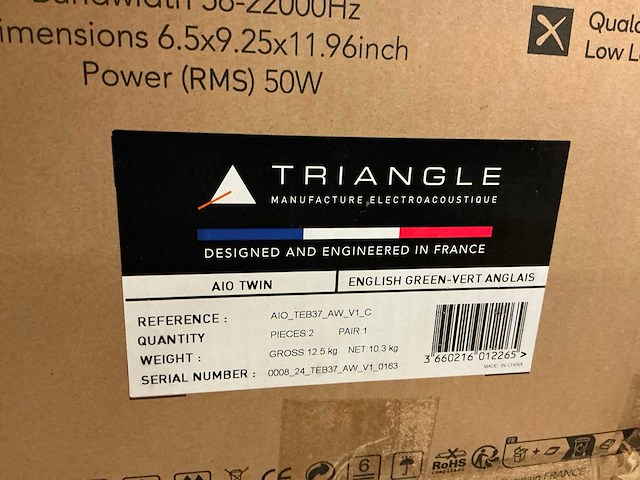 Triangle aio twin groen 2-delige speakerset - afbeelding 4 van  4