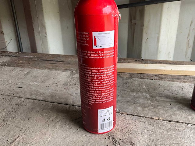 Trias schuim 0,75 liter brandblusser (2x) - afbeelding 4 van  5