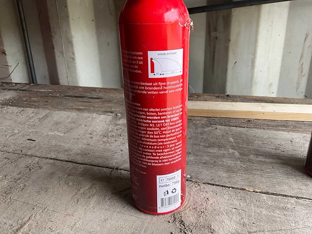 Trias schuim 0,75 liter brandblusser (2x) - afbeelding 4 van  5