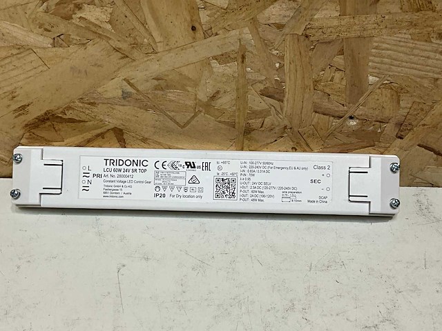 Tridonic lcu 60w 25v sr top led driver voor spanningsgestuurde led’s (10x) - afbeelding 1 van  4