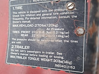 Trike, kawasaki, 185cc, rood - afbeelding 13 van  21