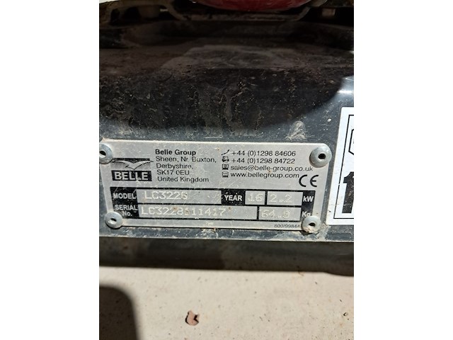 Trilplaat - 11kn - benzine, altrad belle, pclx 320, 2016 - afbeelding 4 van  13