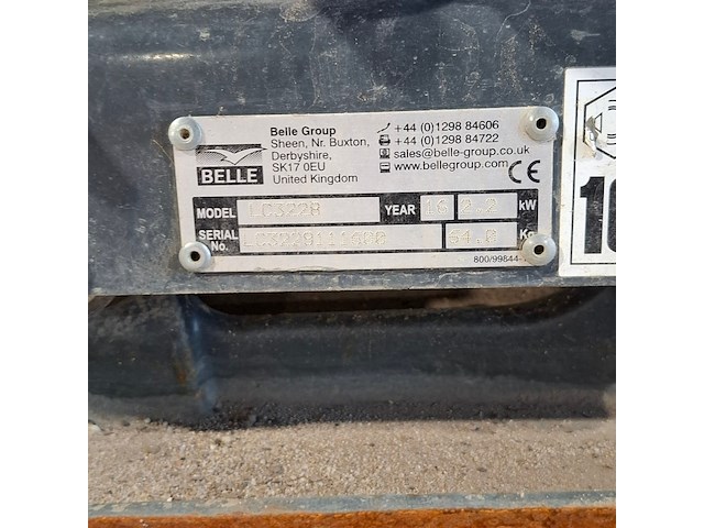 Trilplaat - 11kn - benzine, altrad belle, pclx 320, 2016 - afbeelding 9 van  9