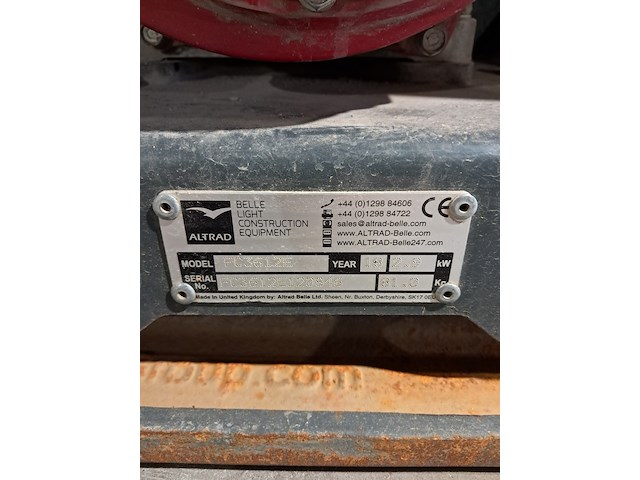 Trilplaat - 16kn - benzine, altrad belle, pcx 12/36, 2018 - afbeelding 2 van  19