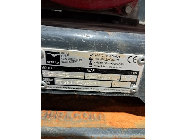 Trilplaat - 16kn - benzine, altrad belle, pcx 12/36, 2019 - afbeelding 2 van  10