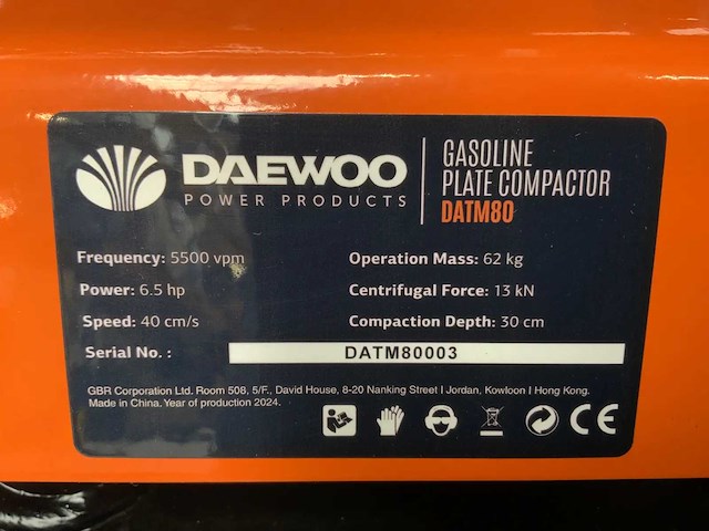 Trilplaat - daewoo datm80 - afbeelding 3 van  13