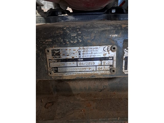 Trilplaat 11kn benzine, altrad belle, pclx 320, 2019 - afbeelding 9 van  18