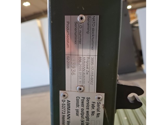 Trilplaat, ammann, avh 100/20, 2006 - afbeelding 11 van  19