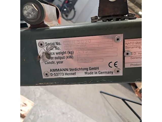 Trilplaat, ammann, avh 5020, 2003 - afbeelding 7 van  18
