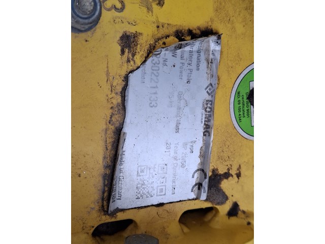 Trilplaat bomag, bp20/50, bouwjaar 2017 - afbeelding 6 van  8
