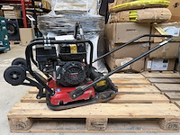 Trilplaat met honda gx160 benzine motor