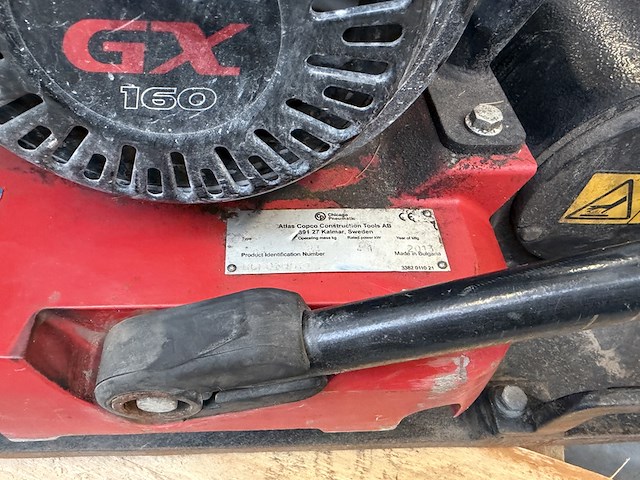 Trilplaat met honda gx160 benzine motor - afbeelding 5 van  7