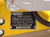 Trilplaat, wacker neuson, vibroplate wp1540a, 2012 - afbeelding 4 van  8