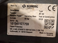 Trilstamper 15kn benzine, bomag, bt 60, 2018 - afbeelding 6 van  11
