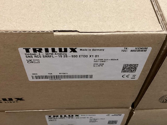 Trilux sns rc5 srvfl led inbouw downlighter (12x) - afbeelding 2 van  3