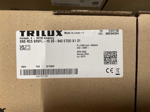 Trilux sns rc5 srvfl led inbouw downlighter (17x) - afbeelding 2 van  3