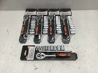 Trimann dopsleutelset 1/4 12 delig (5x) - afbeelding 1 van  1