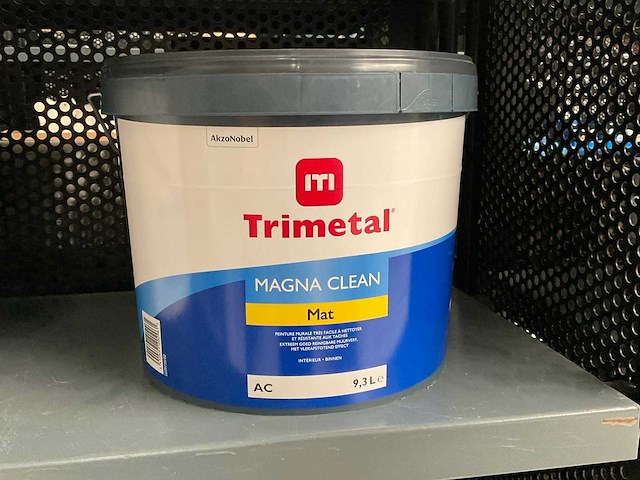Trimetal magna clean mat 9,3ltr reinigbare muurverf - afbeelding 1 van  1