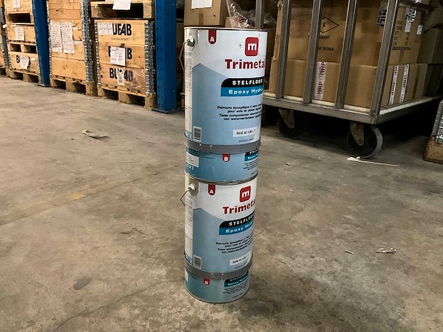 Trimetal tweecomponenten epoxy hydro stelfloor-verf (2x) - afbeelding 1 van  5
