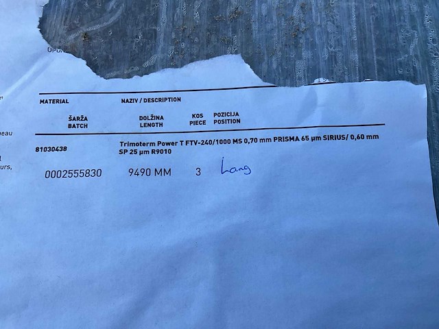 Trimo - trimoterm power t ftv-240/1000 ms - geïsoleerde platen (4x) - afbeelding 2 van  11