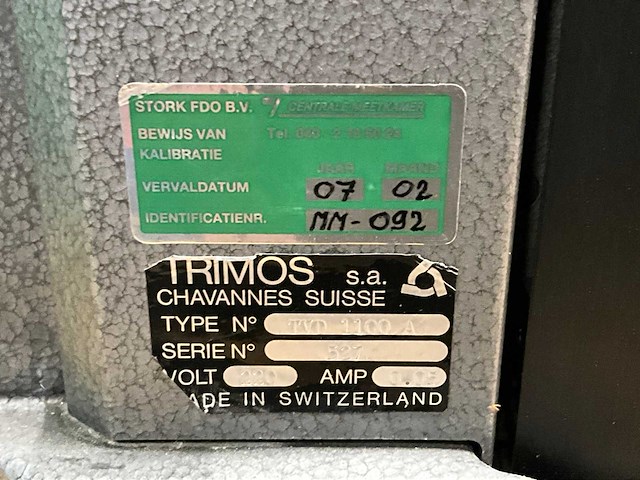 Trimos tvd1100a hoogtemeter - afbeelding 7 van  7