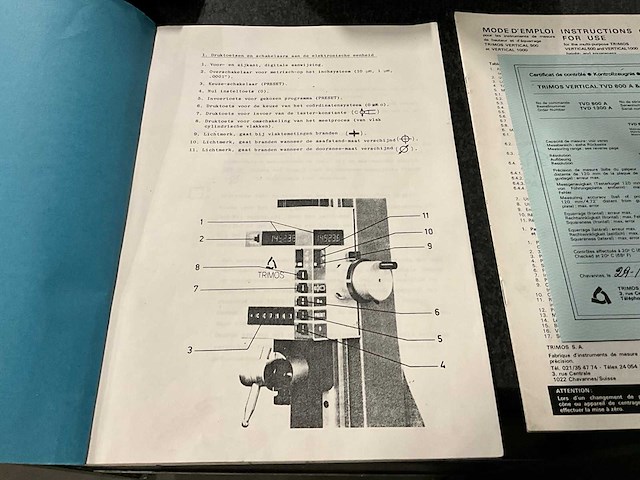 Trimos tvd800a verticale hoogtemeter - afbeelding 7 van  11
