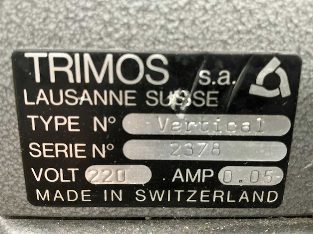 Trimos vertical 500a hoogte meter - afbeelding 5 van  13