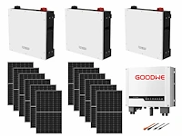Trina + goodwe + dyness - set van 12 zonnepanelen (440 wp) omvormer met 15 kw batterij