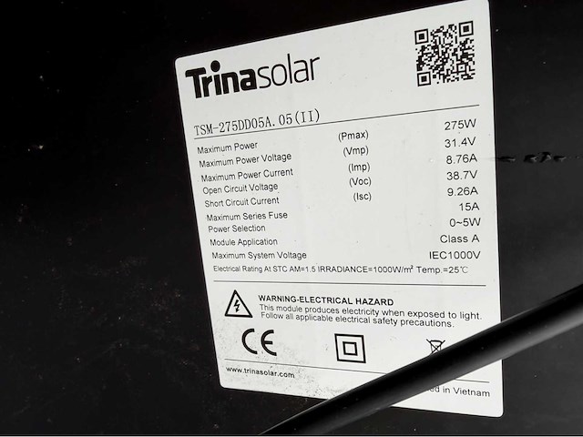 Trina solar tsm-275dd zonnepaneel (16x) - afbeelding 5 van  5