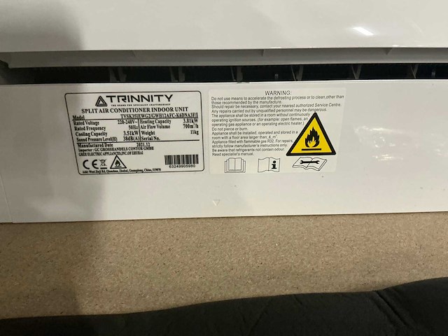 Trinnity tvsk35iewg2 airconditioning binnenunit (3x) - afbeelding 9 van  10