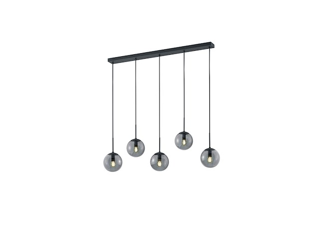 Trio balini hanglamp antraciet excl. 5x e14 28w - afbeelding 1 van  1