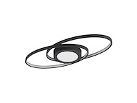 Trio leuchten axy plafondlamp 3 lichts l 570 mm antraciet - afbeelding 2 van  3