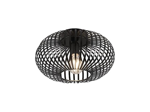 Trio leuchten johann plafondlamp 30cm 60w zwart - afbeelding 1 van  6
