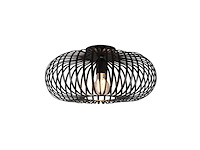 Trio leuchten johann plafondlamp 30cm 60w zwart - afbeelding 2 van  6
