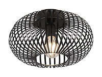 Trio leuchten johann plafondlamp 30cm 60w zwart - afbeelding 3 van  6