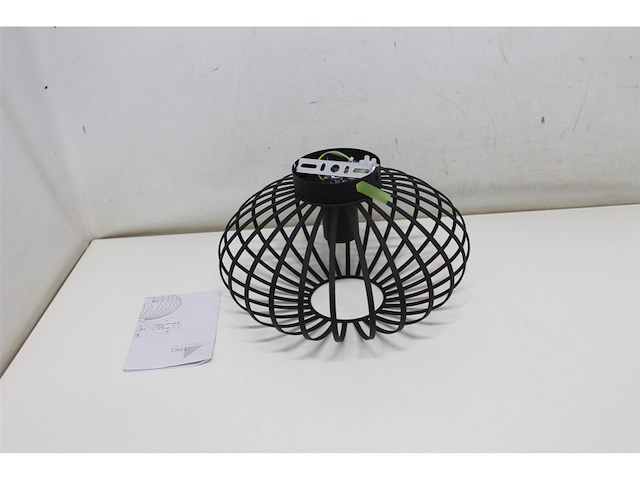 Trio leuchten johann plafondlamp 30cm 60w zwart - afbeelding 5 van  6