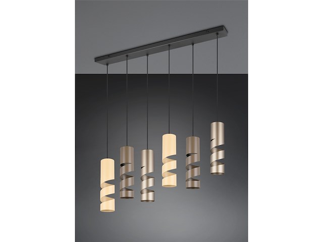 Trio stream hanglamp multicolour excl. 6x gu10 4,9 w - afbeelding 1 van  2