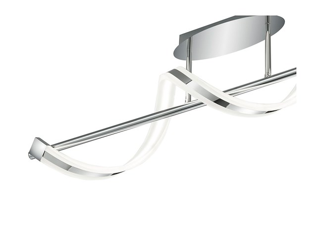 Trio sydney plafondlamp chroom incl. 1x smd 18 w extern dimbaar - afbeelding 1 van  3