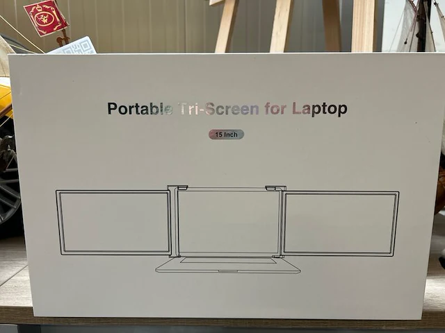 Triple-monitor uitbreiding voor laptops met tas - afbeelding 3 van  5