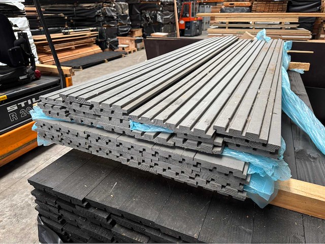 Triple rhombus grijs - 230 cm (40x) - afbeelding 3 van  3