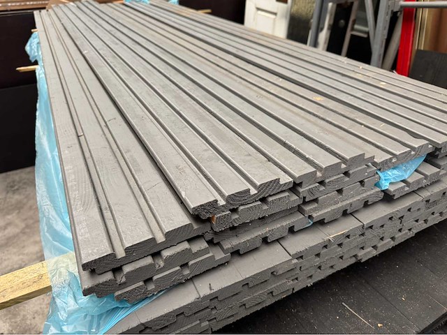 Triple rhombus grijs - 230 cm (40x) - afbeelding 2 van  3
