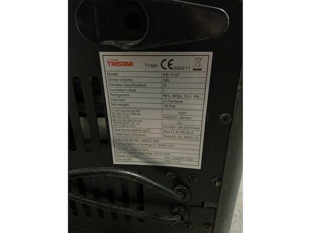 Tristar kb7147 45egp campingkoelbox - afbeelding 6 van  6