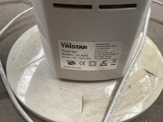 Tristar ve-5955 tower fan - afbeelding 3 van  5