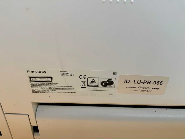 Triumph-adler - p-4020dw - laserprinter - afbeelding 6 van  6