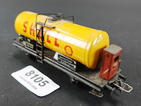 Trix express h0 2078 shell ketelwagen met remmershuis - afbeelding 1 van  5