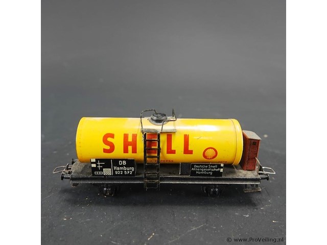 Trix express h0 2078 shell ketelwagen met remmershuis - afbeelding 2 van  5