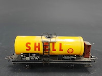Trix express h0 2078 shell ketelwagen met remmershuis - afbeelding 2 van  5