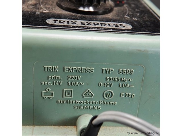Trix express transformator (typ 5599) - afbeelding 3 van  4
